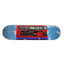 Autobus rouge double Decker de Londres Planches À Roulettes Customisées