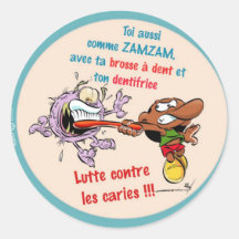 Autocaollant ZAMZAM dentiste Adhésif