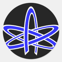 Autocollant athée d'atome