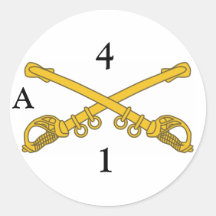 Autocollant avec 4cav les insignes, 4, 1, A