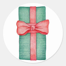 Autocollant coloré de cadeaux