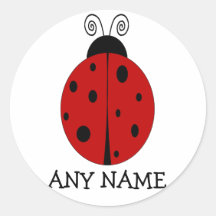 AUTOCOLLANT customisé par conception de COCCINELLE