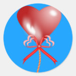 Autocollant de ballon de partie de coeur