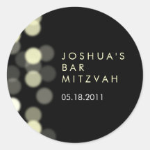 Autocollant de barre/bat mitzvah de projecteur
