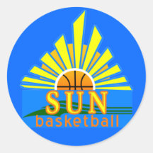 Autocollant de basket-ball de Sun