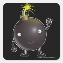 Autocollant de Bomby - noir