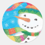 Autocollant de bonhomme de neige