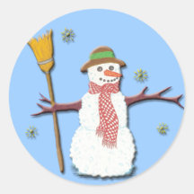 Autocollant de bonhomme de neige