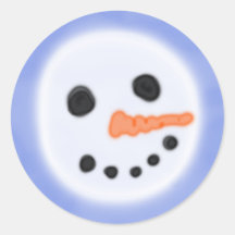 Autocollant de bonhomme de neige