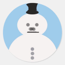 Autocollant de bonhomme de neige