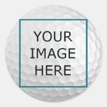 Autocollant de boule de golf - avec le logo