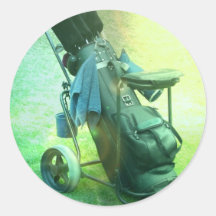 Autocollant de caddie de golf