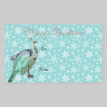 Autocollant de cadeau de Noël d'art de paon autocollants