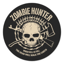 Autocollant de chasseur de zombi autocollants
