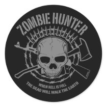 Autocollant de chasseur de zombi autocollants