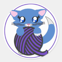Autocollant de chaton de Skye Toon Kitty