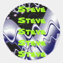 Autocollant de conception de Steve