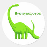 Autocollant de dinosaure de brontosaure