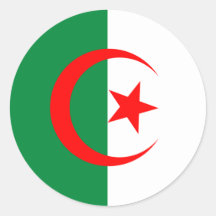 Autocollant de drapeau de l'Algérie
