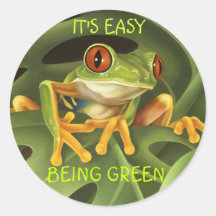 Autocollant de grenouille d'arbre
