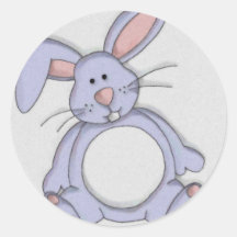 autocollant de lapin de Pâques