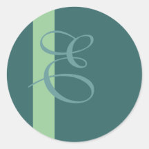 Autocollant de monogramme d'E