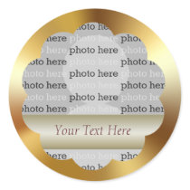 Autocollant de photo d'or de Métallique-Effet
