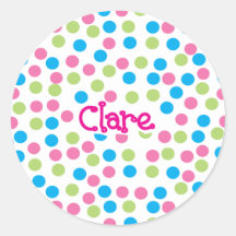 Autocollant de point de polka - Clare 2