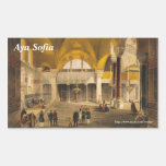 Autocollant de rectangle de Hagia Sophia