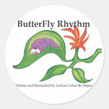 Autocollant de rythme de papillon