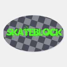 autocollant de skateblock