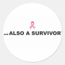 Autocollant de survivant de cancer du sein
