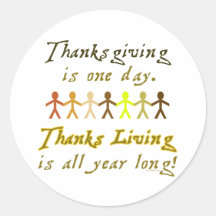 Autocollant de ThanksLiving