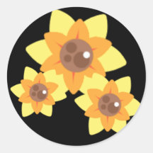 Autocollant de tournesol