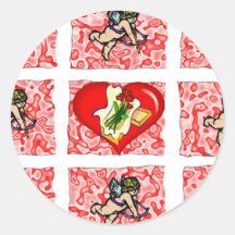 Autocollant de Valentine