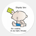 Autocollant d'étiquette de cadeau de baby shower d