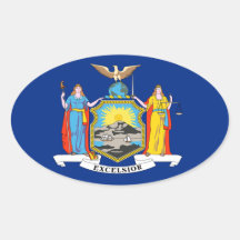 Autocollant d'ovale de New York