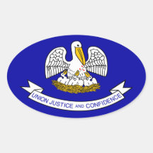 Autocollant d'ovale d'état de la Louisiane