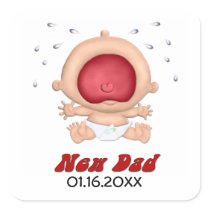 Autocollant drôle braillant de bébé pour le nouvea