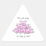 Autocollant drôle/de motivation de pyramide de por