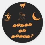 Autocollant effrayant de Halloween de des bonbons 