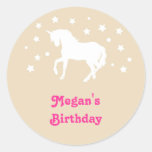 Autocollant élégant de faveur d'anniversaire de li