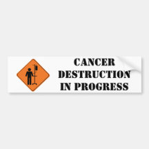 autocollant en cours de destruction de cancer autocollant pour voiture