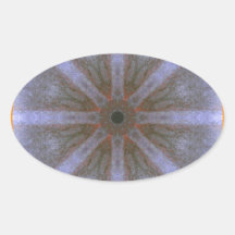 Autocollant environ 11 x 7cm, 4x - Blüten-Mandala-