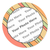 Autocollant fait sur commande de photo de rayures 
