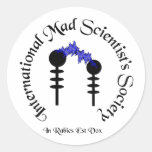 Autocollant fol de société de scientifiques