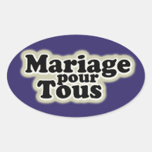 autocollant gay pride: mariage pour tous