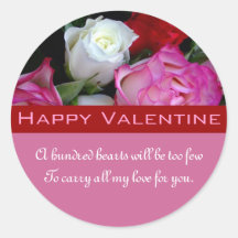 Autocollant heureux de Valentine
