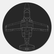 Autocollant noir de SAAB 105