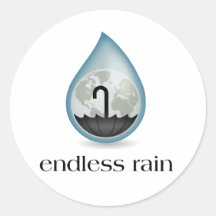Autocollant sans fin de pluie